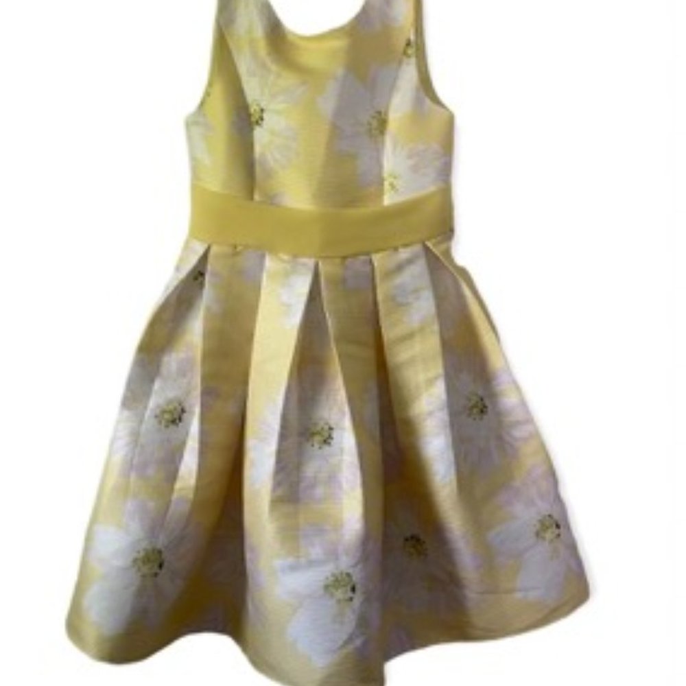 yellow flower party dress